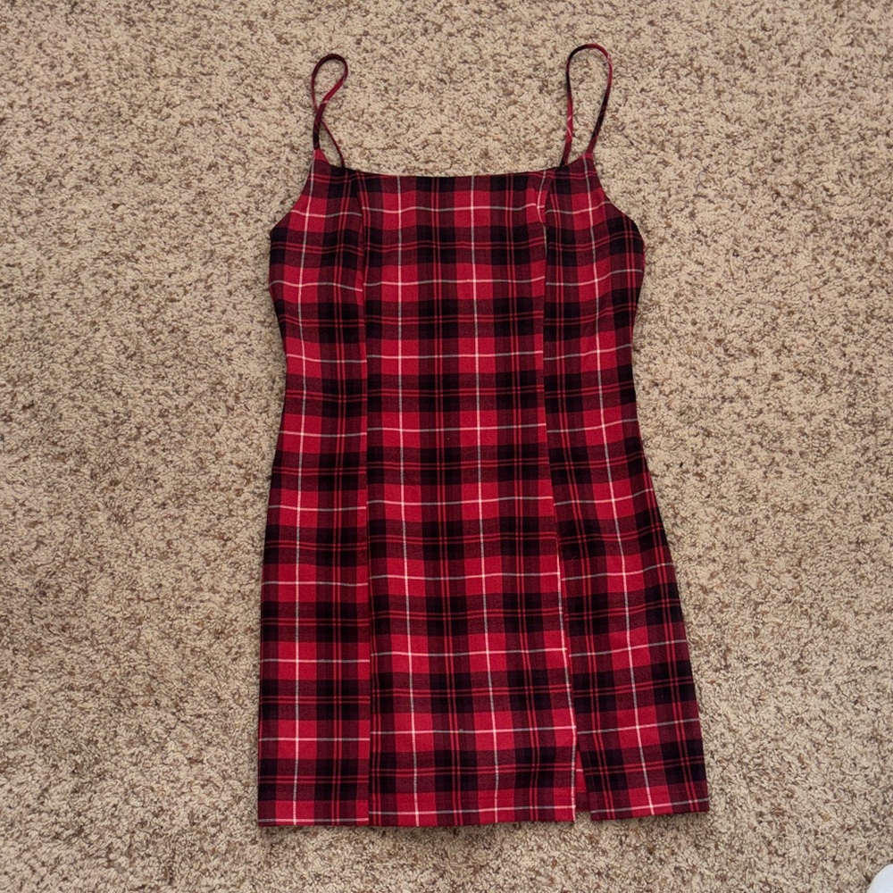 Forever 21 Red and Black Checkered Top